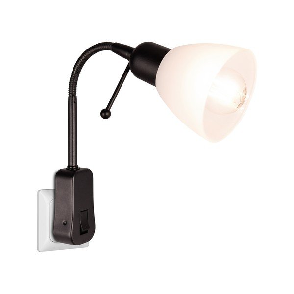 Crna zidna lampa ø 9 cm Ligara – Trio-image-2