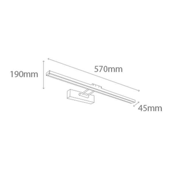 Zidna svjetiljka s LED svjetlom u srebnoj boji SULION Picabia-image-2