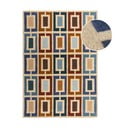 Plavi/narančasti ručno rađen vunen tepih 80x150 cm Retro Blocks – Flair Rugs