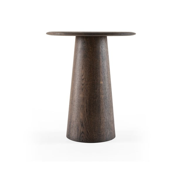 Okrugao pomoćni stol od punog hrasta ø 40 cm Mushroom – Gazzda-image-4