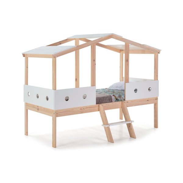 Bijeli podignuti dječji krevet Marckeric Compte, 90 x 190 cm-image-2