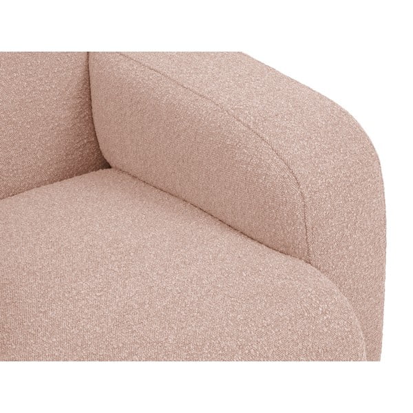 Ružičasta sofa od bouclé tkanine 235 cm Molino – Micadoni Home-image-1