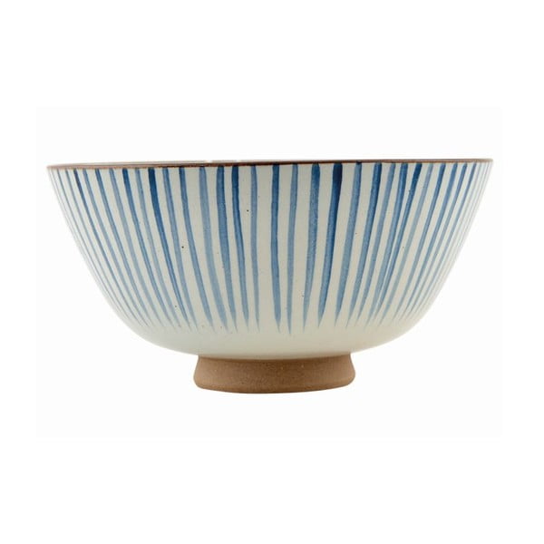 Ručno oslikana zdjela Stripes Blue, 20x10 cm
