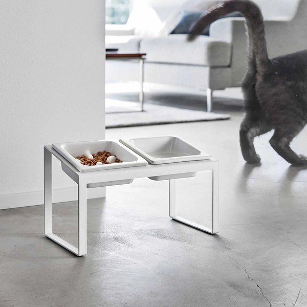Keramički set posuda s postoljem za kućne ljubimce Nooks – YAMAZAKI-image-4