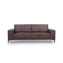 Smeđa sofa od imitacije kože 224 cm Copenhagen – Scandic