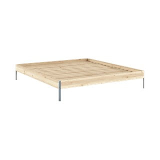 Bračni krevet od masivnog bora s podnicom 180x200 cm u prirodnoj boji Core – Karup Design