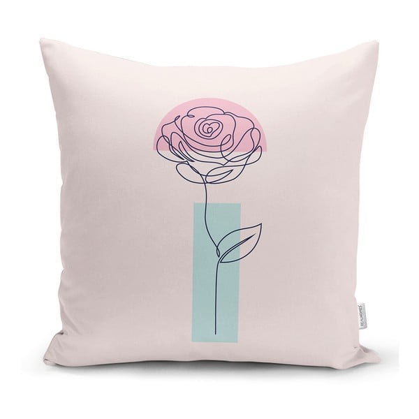 Jastučnica Minimalist Cushion Covers Drawing Flower, 45 x 45 cm
