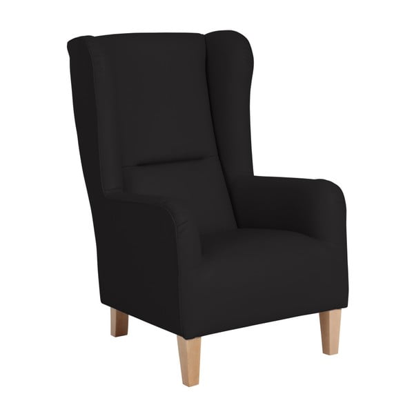 Crne naušnice za fotelju od imitacije kože Max Winzer Bruno