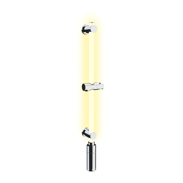 Zidna šipka za tuš u srebrnoj boji 74 cm LED – Wenko