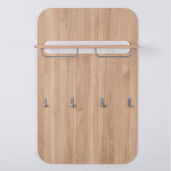 Zidna stalak za kapute od hrastovog drveta drveta Gazzda Ena-image-1