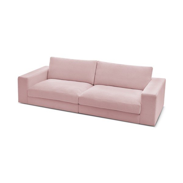 Ružičasta sofa od samta 274 cm Leonard – Bobochic Paris-image-4
