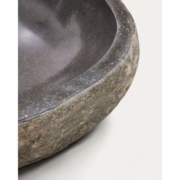 Sivi kameni okrugao umivaonik ø 40 cm Tetsu – Kave Home-image-4