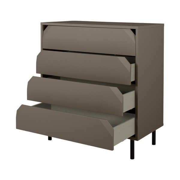 Tamno siva visoka komoda 90x96 cm Corner - Tenzo-image-3