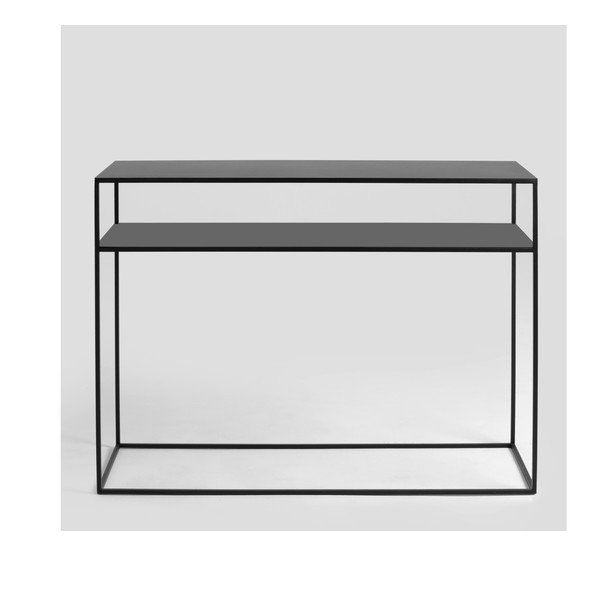 Crni konzolni stol CustomForm Tensio, 100 x 35 cm-image-1