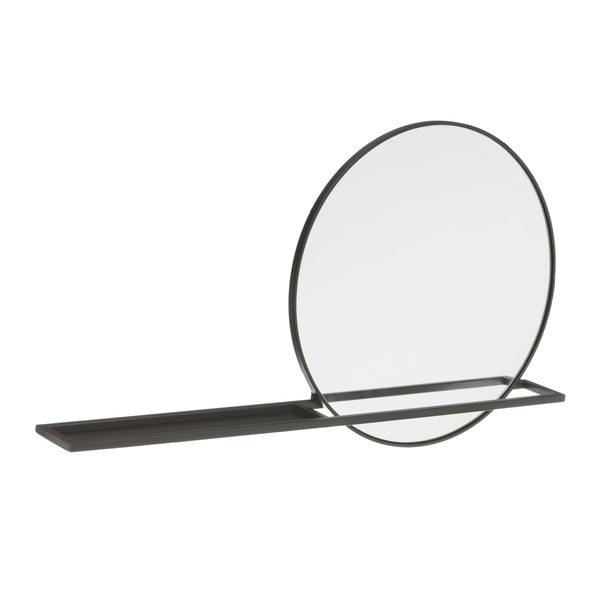 Zidno ogledalo s policom ø 50 cm – Ixia