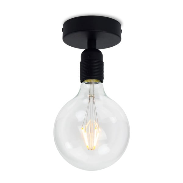 Crna stropna svjetiljka Sotto Luce Bi Elementary, ⌀ 10 cm