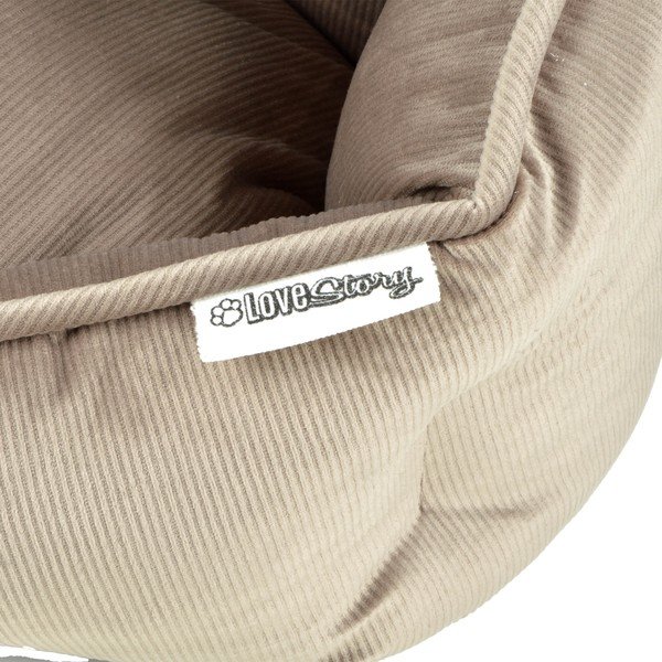 Svjetlo smeđi krevet za pse ø 40 cm – Love Story-image-3