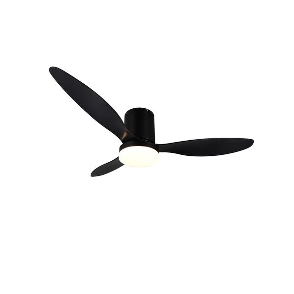 Mat crna LED stropna svjetiljka ø 132 cm Göteborg – Reality-image-2