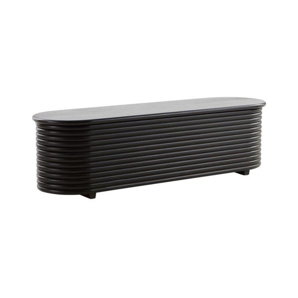 Crna škrinja od masivnog manga 150x42x42 cm Sjöbo – Jotex