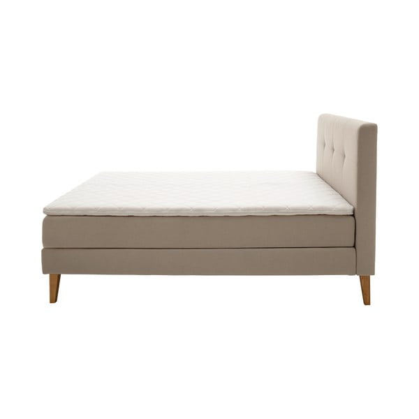 Bež boxspring krevet 160x200 cm Stockholm – Meise Möbel-image-4