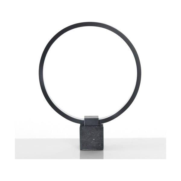 Crna stolna lampa Tomasucci Ring, visina 37 cm