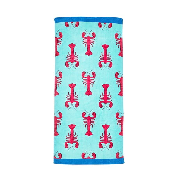 Plavi pamučan ručnik za plažu 76x160 cm Lobster – Catherine Lansfield