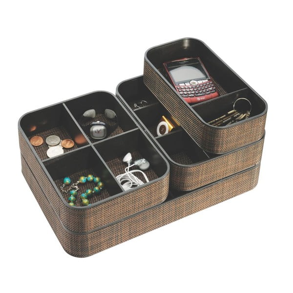 Smeđi organizator InterDesign Twillo Double-image-2