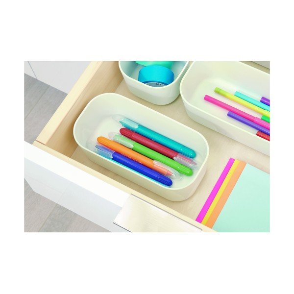 Bijela kutija za pohranu iDesign Eco, 9 x 18,3 cm-image-2