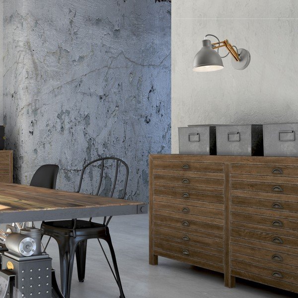 Siva/smeđa zidna lampa ø 15 cm Marcello – LAMKUR-image-1