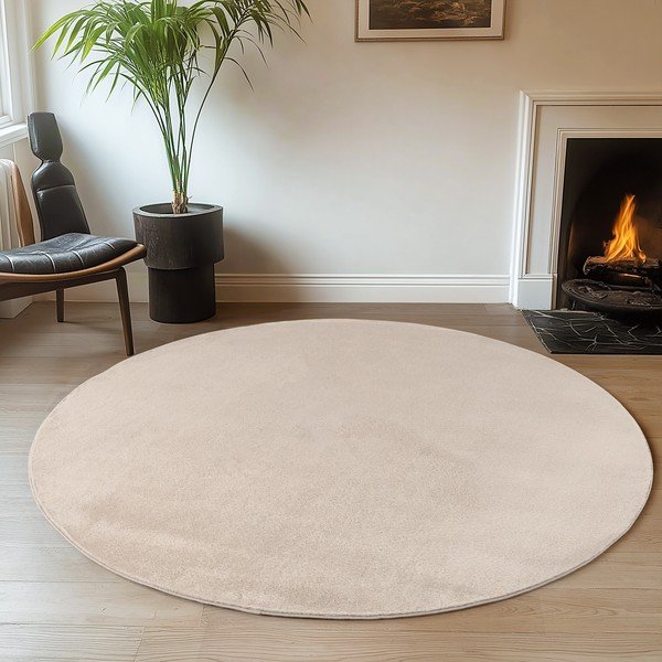 Krem periv okrugao tepih ø 80 cm Joy – Ayyildiz Carpets-image-1