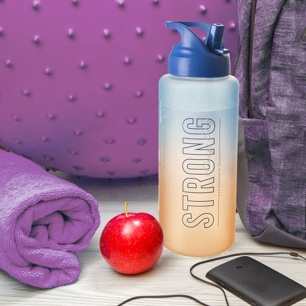 Plava/narančasta boca za vodu 1 l Moly – Orion-image-1