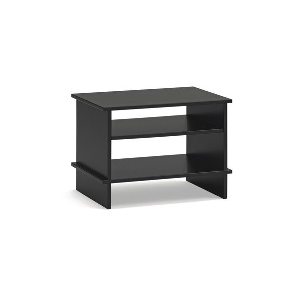 Crni noćni ormarić s policama Inari – Teulat