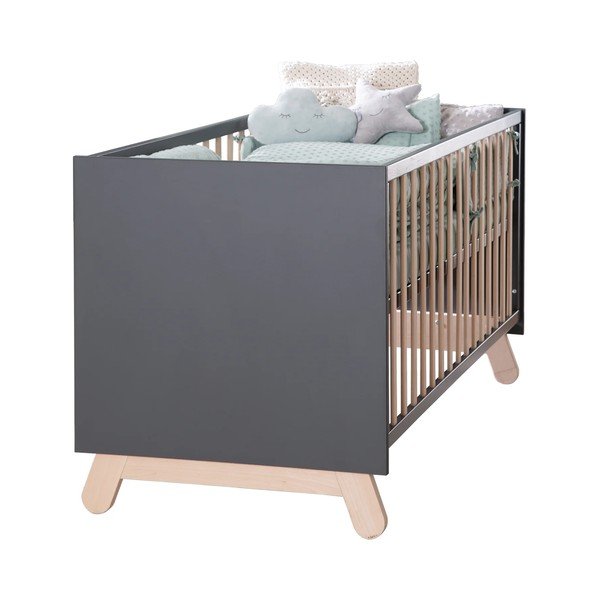 Sivi/u prirodnoj boji dječji krevet 70x140 cm Jara – Roba-image-2