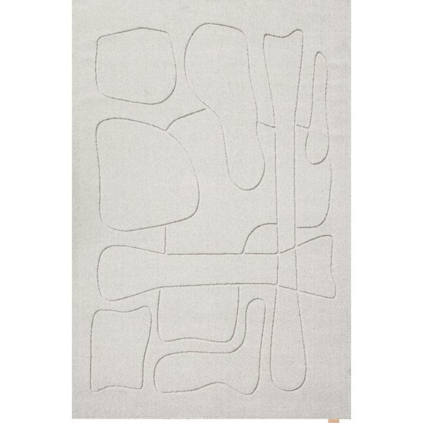 Svijetlo sivi vunen tepih 160x230 cm Morphic – Agnella