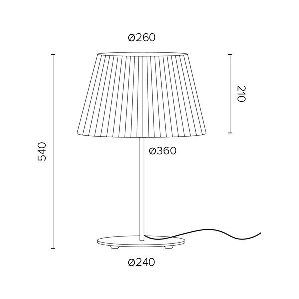 Bež stolna lampa Sotto Luce Kami, ⌀ 26 cm-image-1