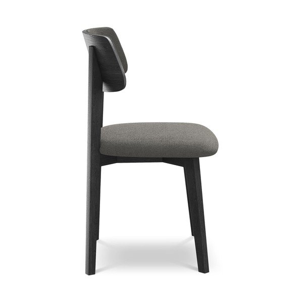 Siva blagovaonska stolica od masivnog drveta Niu – Makamii-image-2