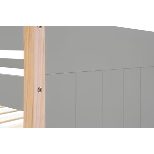 Sivi dječji krevet na kat s nogama od Marckeric Kiara bora-image-1