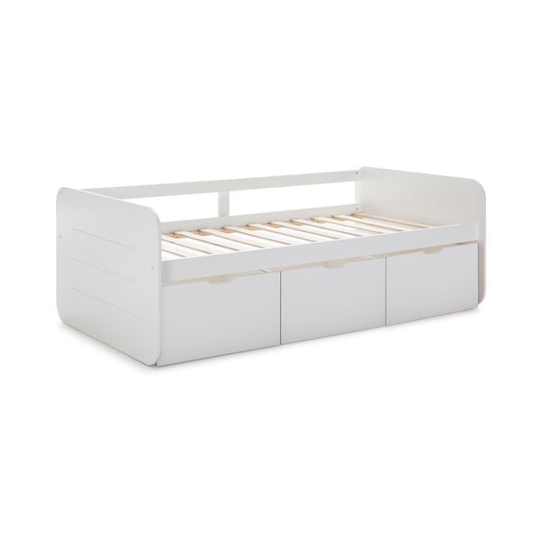 Bijeli dječji krevet s prostorom za pohranu 90x190 cm Abbott – Marckeric-image-3