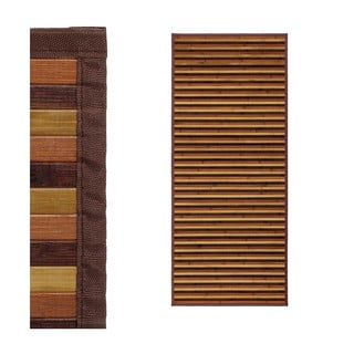 Senf žuta/smeđa staza od bambusa 75x175 cm – Casa Selección