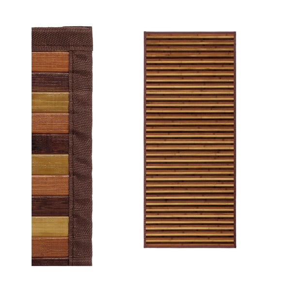 Senf žuta/smeđa staza od bambusa 75x175 cm – Casa Selección-image-1