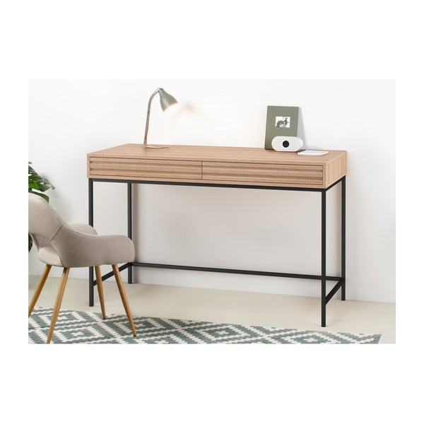 Radni stol s pločom stola u dekoru hrasta 50x120 cm Celine – Støraa-image-2