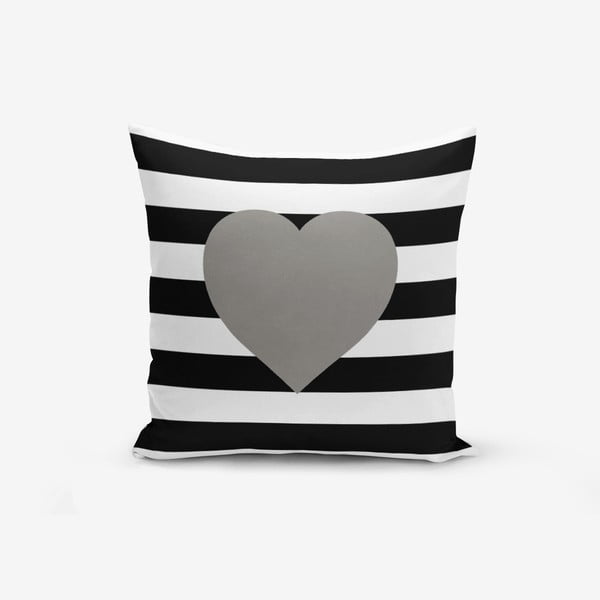 Pamučna ukrasna jastučnica Minimalist Cushion Covers Striped Grey, 45 x 45 cm