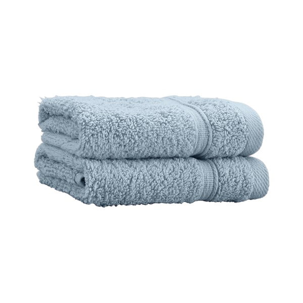 Plavi pamučni ručnici u setu 2 kom od frotira 30x30 cm Zero Twist – Catherine Lansfield