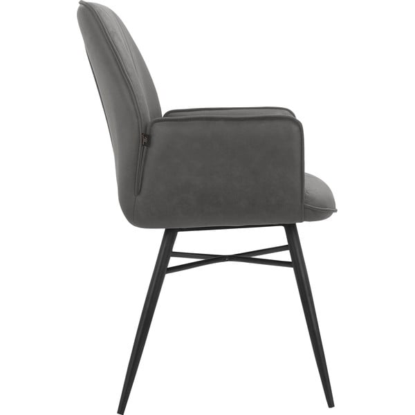 Antracitno sive blagovaonske stolice u setu 2 kom Anzo – Støraa-image-2