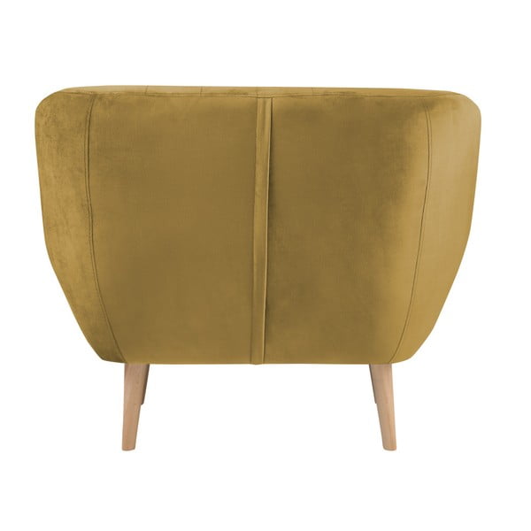 Senf žuta fotelja Mazzini Sofas Benito-image-1
