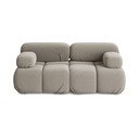 Bež baršunasti sofa 190 cm Lokua – Makamii