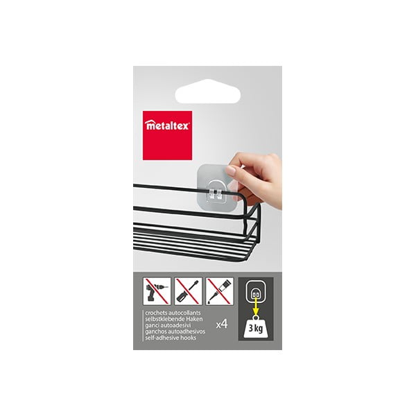 Plastične kuke u setu 4 kom – Metaltex-image-1