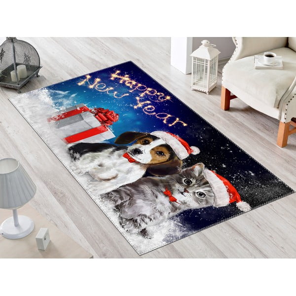 Tepih Vitaus Christmas Period Dogs, 50 x 80 cm