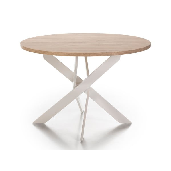 Okrugao blagovaonski stol s pločom stola u dekoru hrasta ø 120 cm Ther – Marckeric-image-2