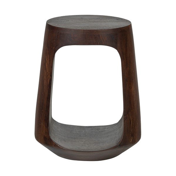 Okrugao pomoćni stol od masivnog manga ø 33 cm Bayo – WOOOD